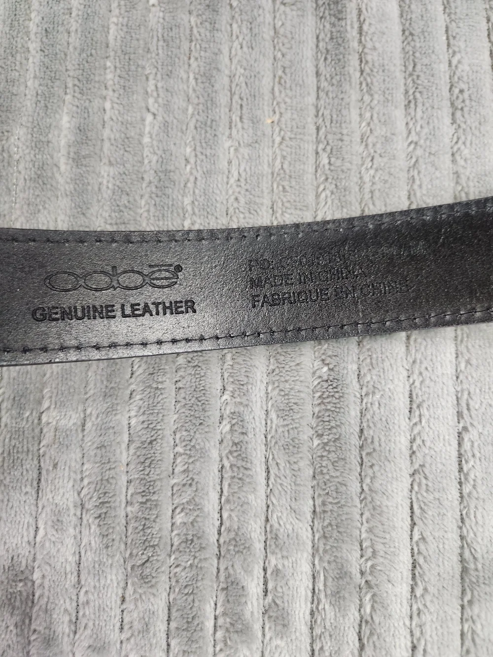 Oobe Black Unisex  black Leather Barton Belt Size M Approx. 40 in Everyday Use